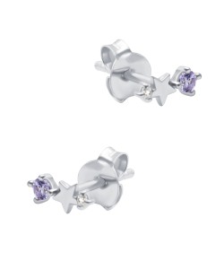 June Birthstone Silver Stud Earring STS-6801